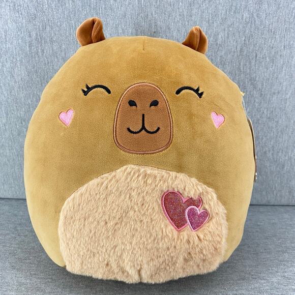 11" Lijjian the Capybara Squishmallow Plush Kellytoy Soft Stuffed Animal Toy - Picture 1 of 9